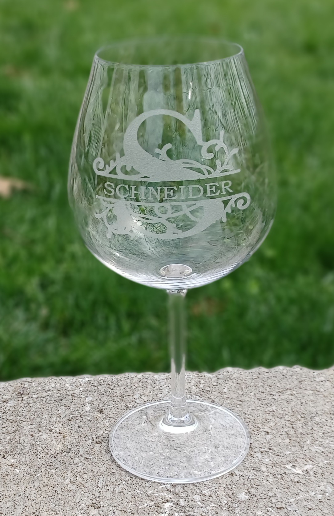 Etched Wine Outdoor